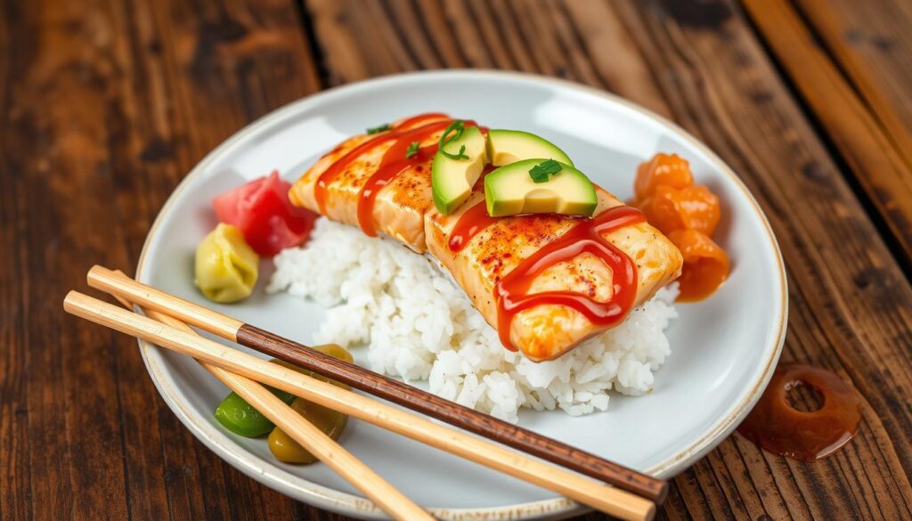 baked salmon sushi recipe